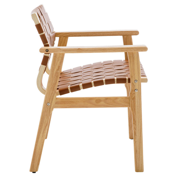 Monastic dining chair, Brown Dicar Leather