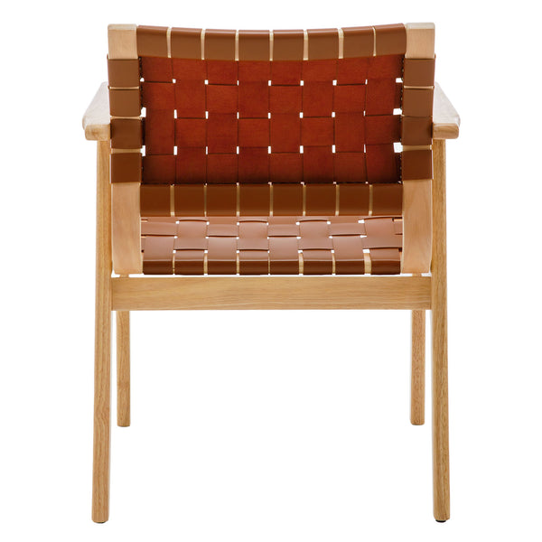 Monastic dining chair, Brown Dicar Leather