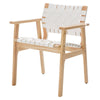 Monastic dining chair, Cream Dicar Leather