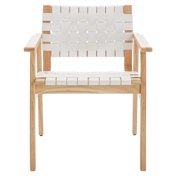 Monastic dining chair, Cream Dicar Leather