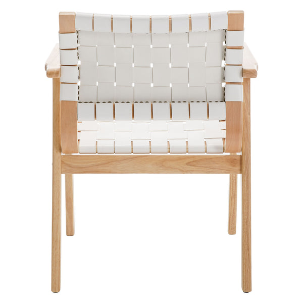 Monastic dining chair, Cream Dicar Leather