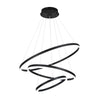 Mondeuse chandelier light, Black