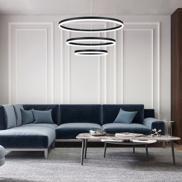 Mondeuse chandelier light, Black