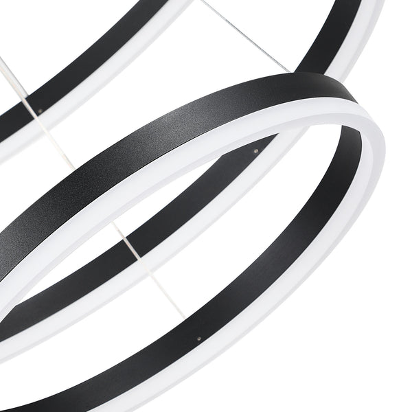 Mondeuse chandelier light, Black