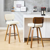 Moravia Bar Stool in Cream Hron Leather, Bar Height, with Leather Backrest