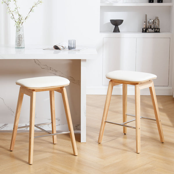 Muscat Counter stool in Natural Rubberwood