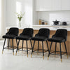 Musque bar stool, Black Azal Velvet/Counter Height