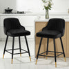 Musque bar stool, Black Azal Velvet/Counter Height