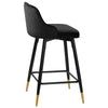 Musque bar stool, Black Azal Velvet/Counter Height