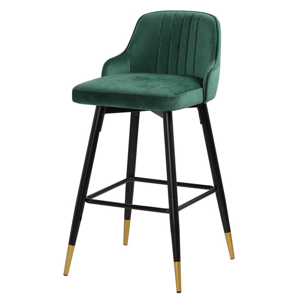 Musque bar stool, Green Azal Velvet/Bar Height