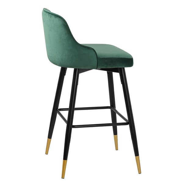 Musque bar stool, Green Azal Velvet/Bar Height