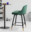 Musque bar stool, Green Azal Velvet/Counter Height