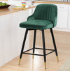 Musque bar stool, Green Azal Velvet/Counter Height