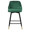 Musque bar stool, Green Azal Velvet/Counter Height