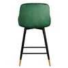 Musque bar stool, Green Azal Velvet/Counter Height