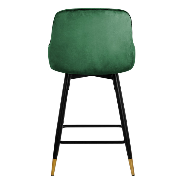 Musque bar stool, Green Azal Velvet/Counter Height