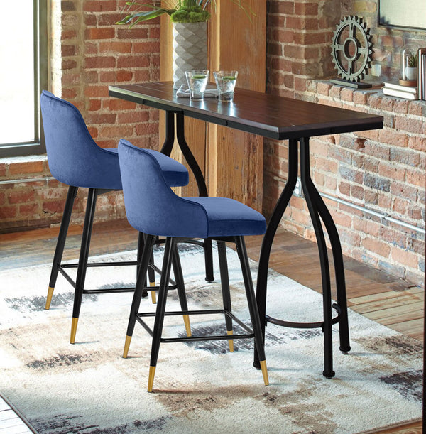 Musque bar stool, Lake Azal Velvet/Counter Height