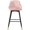 Musque bar stool, Pink Azal Velvet/Bar Height