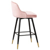 Musque bar stool, Pink Azal Velvet/Bar Height