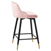Musque bar stool, Pink Azal Velvet/Counter Height