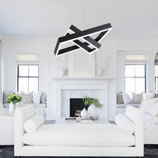 Nebbiolo chandelier light, Black