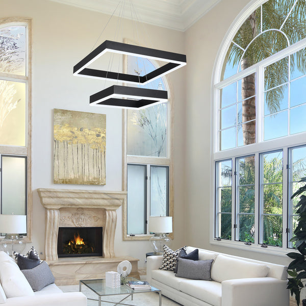 Nebbiolo chandelier light, Black