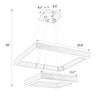 Nebbiolo chandelier light dimensions