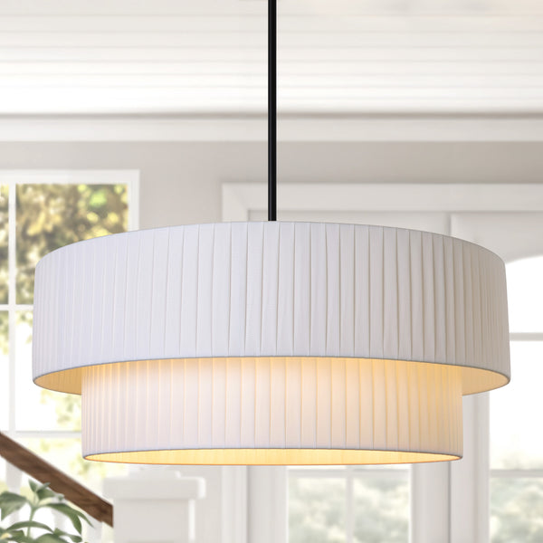 Nerolo chandelier light, Black/Large