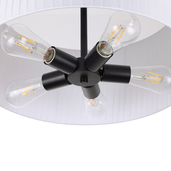 Nerolo chandelier light, Black/Large