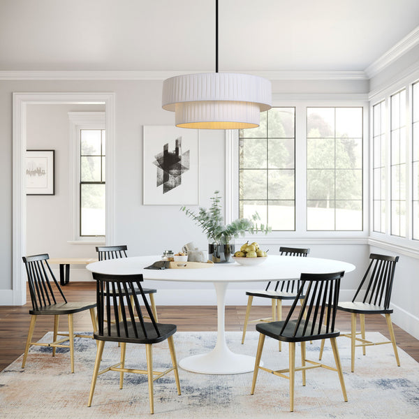 Nerolo chandelier light, Black/Small