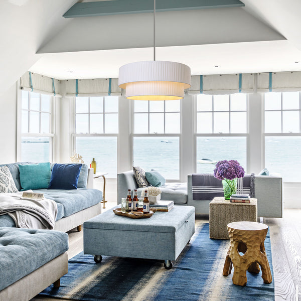 Nerolo chandelier light, Nickel/Large