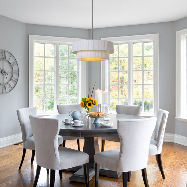 Nerolo chandelier light, Nickel/Small