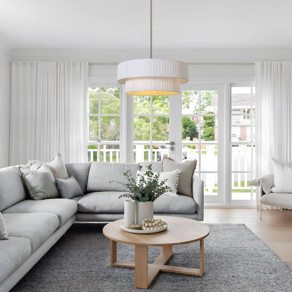 Nerolo chandelier light, Nickel/Small