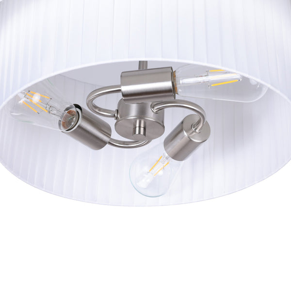 Nerolo chandelier light, Nickel/Small