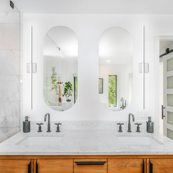 Nobling vanity light, White/39 inch