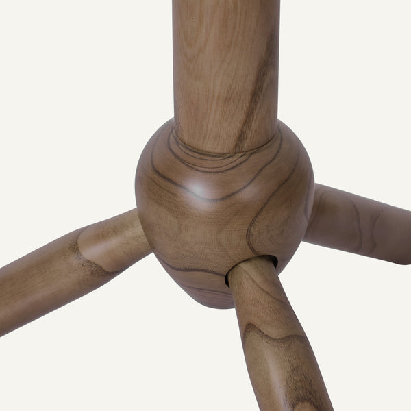 Nyima Coat Rack in Greige Rubberwood