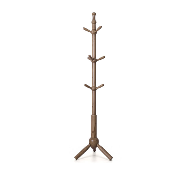 Nyima Coat Rack in Greige Rubberwood
