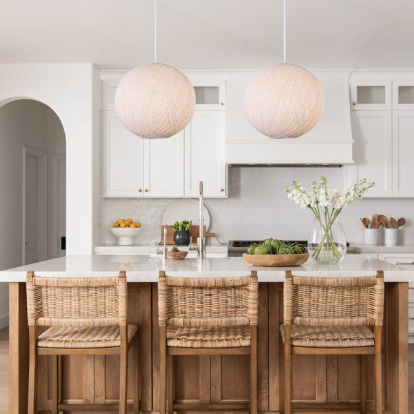 Ortega chandelier light, White