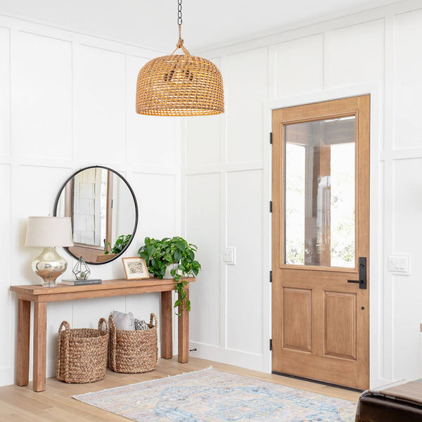 Othello chandelier light, Wood