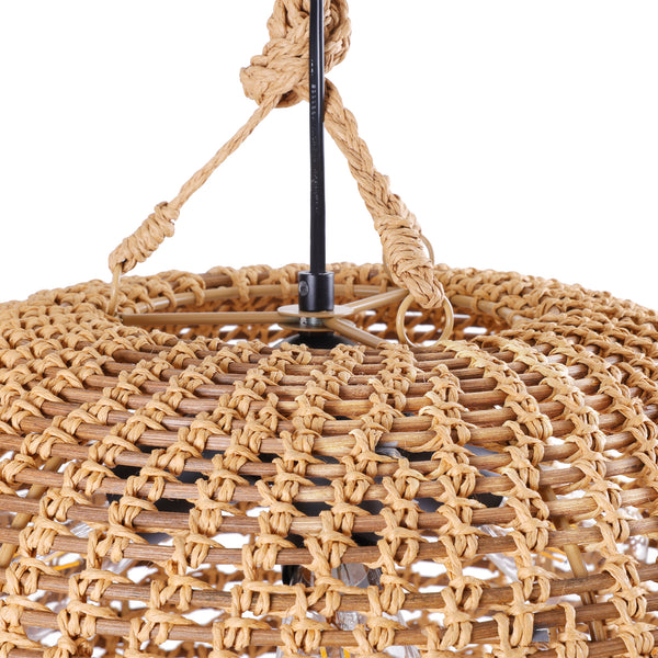 Othello chandelier light, Wood