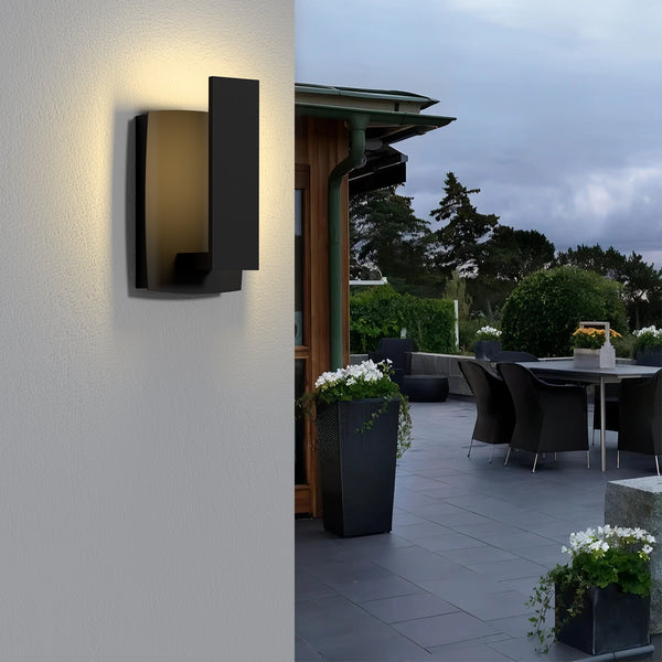 Ottonel outdoor wall light, Black/Small