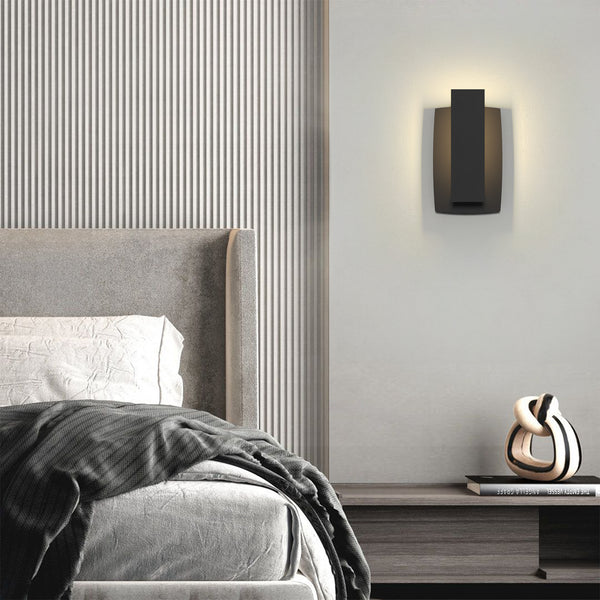 Ottonel outdoor wall light, Black/Small