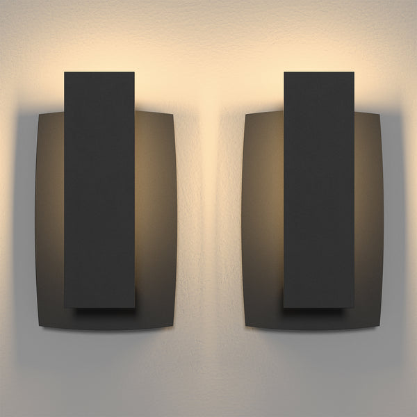 Ottonel outdoor wall light, Black/Small