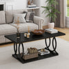 Paektu Coffee Table in Black Finish