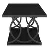 Paektu Coffee Table in Black Finish