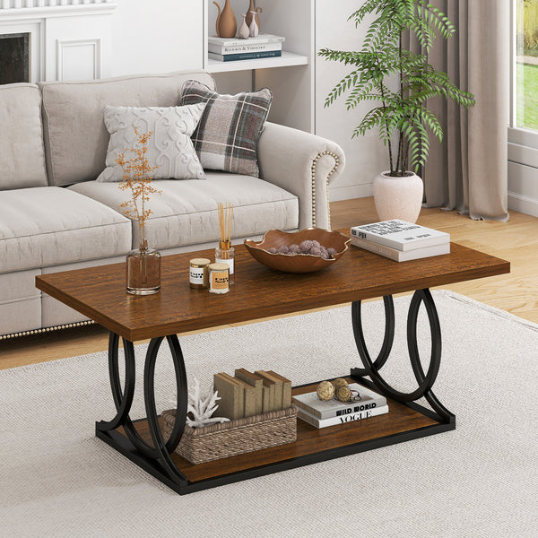 Paektu Coffee Table in Brown Finish