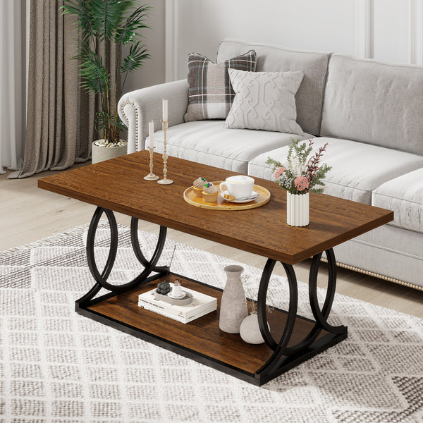 Paektu Coffee Table in Brown Finish