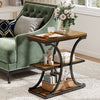 Paektu Side Table in Brown Finish