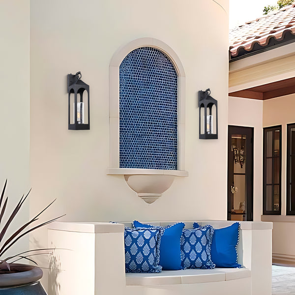 Pelso outdoor wall light, Black