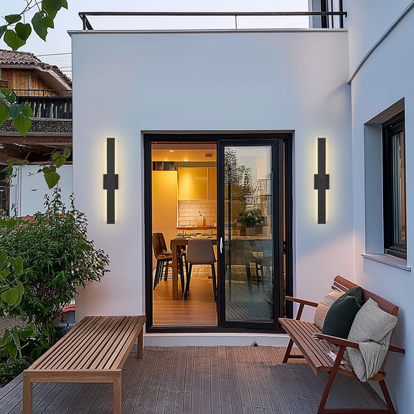 Piros outdoor wall light, 23 inch